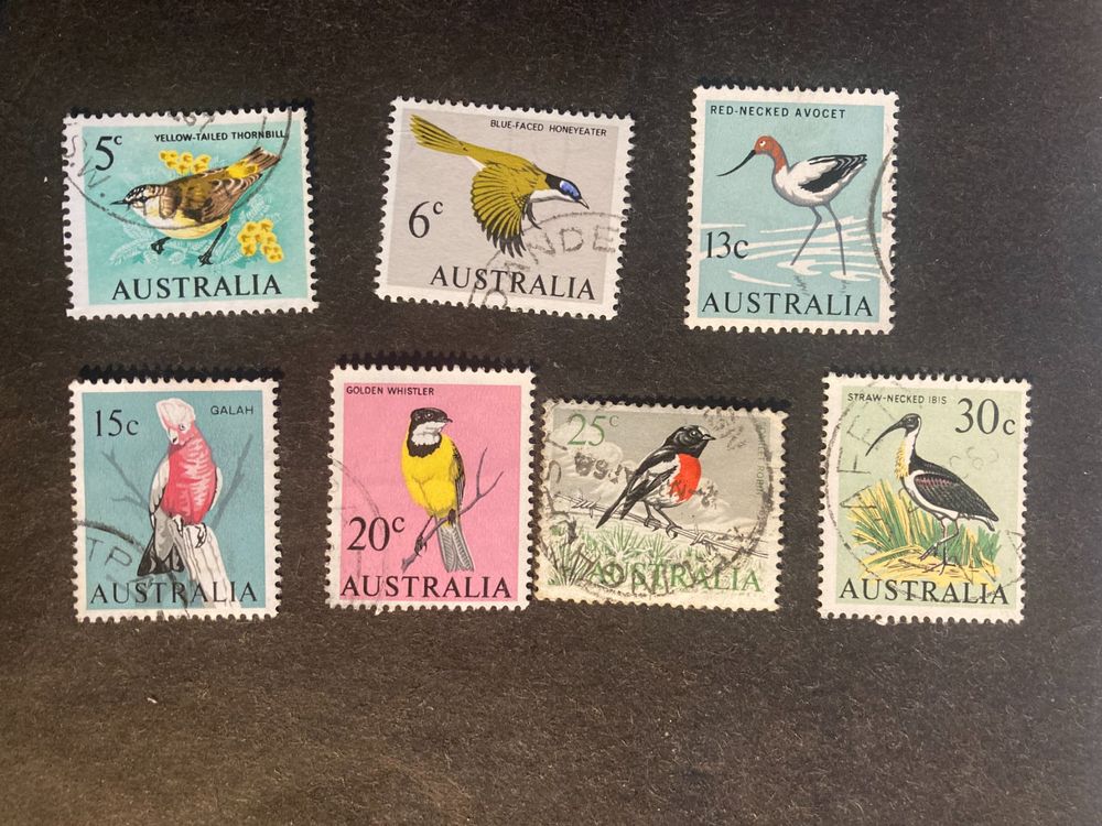Australien 1966 Lot Vögel gestempelt 1