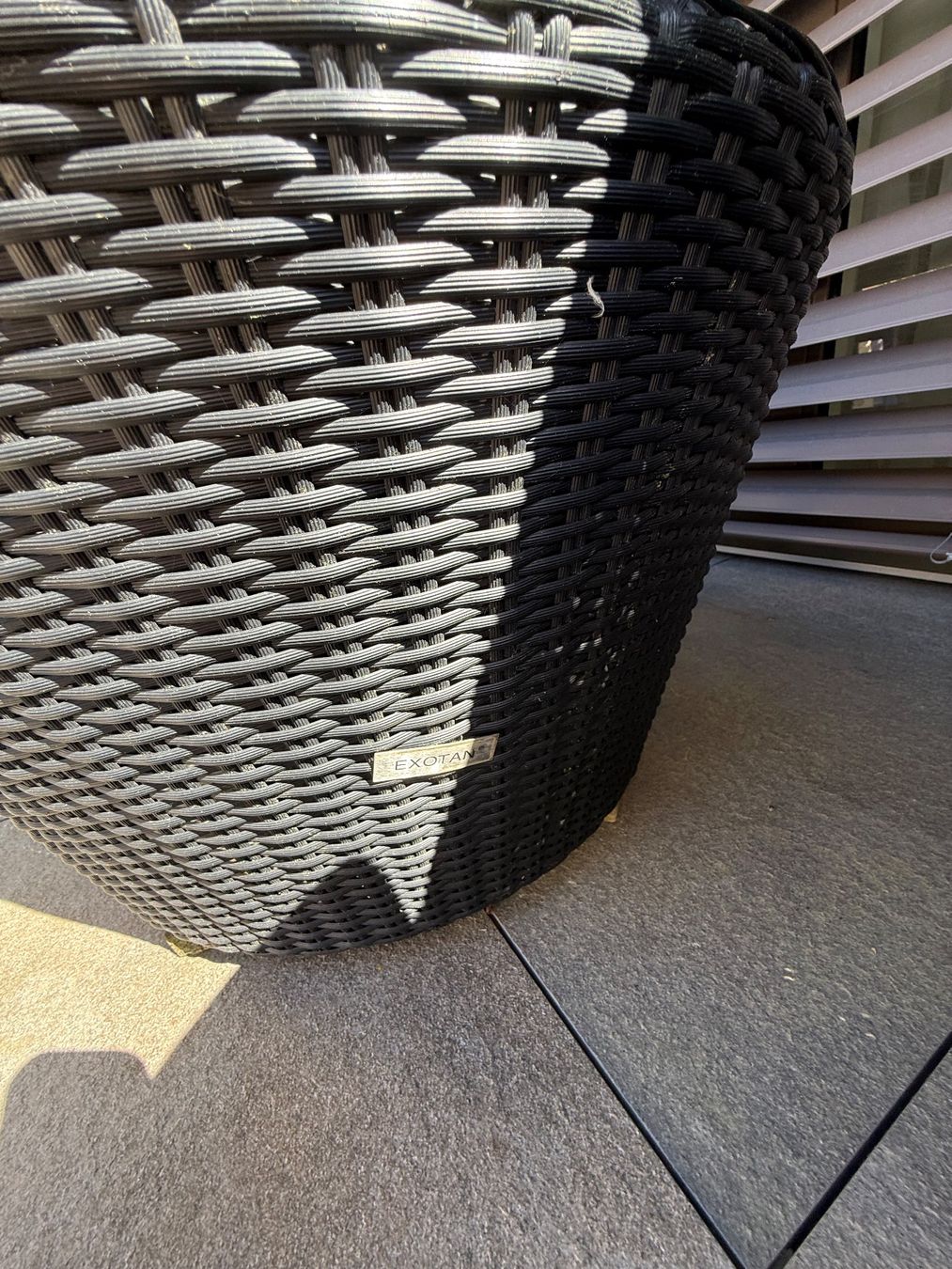 Poltrone: Exotan Rattan-Set Balkon schwarz – Usato da Sursee venduto da Kaloo01 4