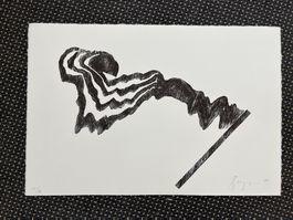 Lithografie von Ueli Berger 1991     (ID R28)