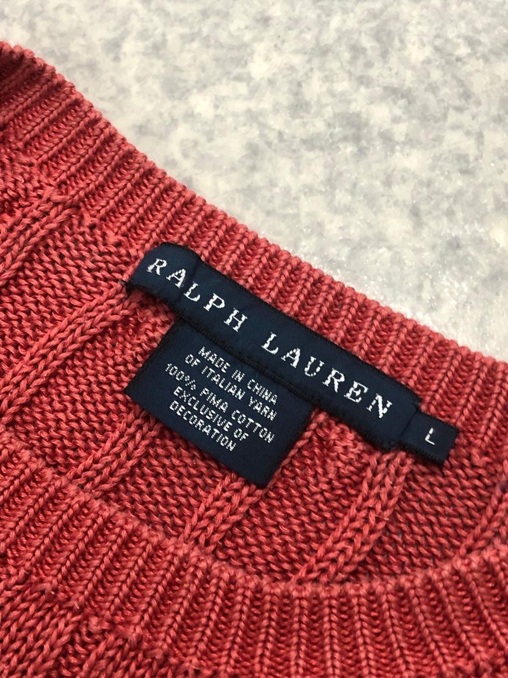 Ralph Lauren Pullover & Sweatshirts: Pull torsadé Ralph Lauren Taille S Orange Rouge – Neu (gemäss Beschreibung) aus Genève von leb_5j62 2