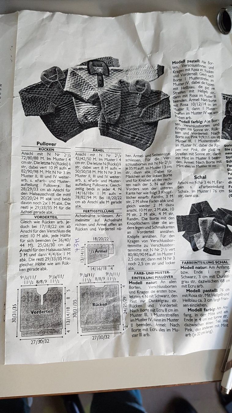 Riviste & Magazine: Strickmuster Kinderpullover, Mütze, Handschuhe  GRATIS – Usato da Spiegel b. Bern venduto da Gudi8