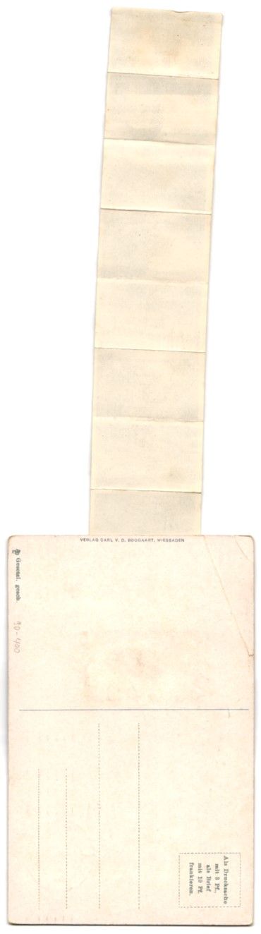 Cartoline postali: Leporello-AK Wiesbaden, Ansichten hinter – Usato da Berlin venduto da bartko-reher 1