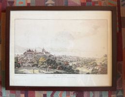 Gravure Vue de Lausanne 