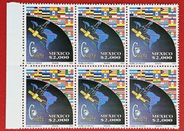 MEXICO CADENA LAS AMERICAS SATELLIT BLOCK 1992** POSTFRISCH
