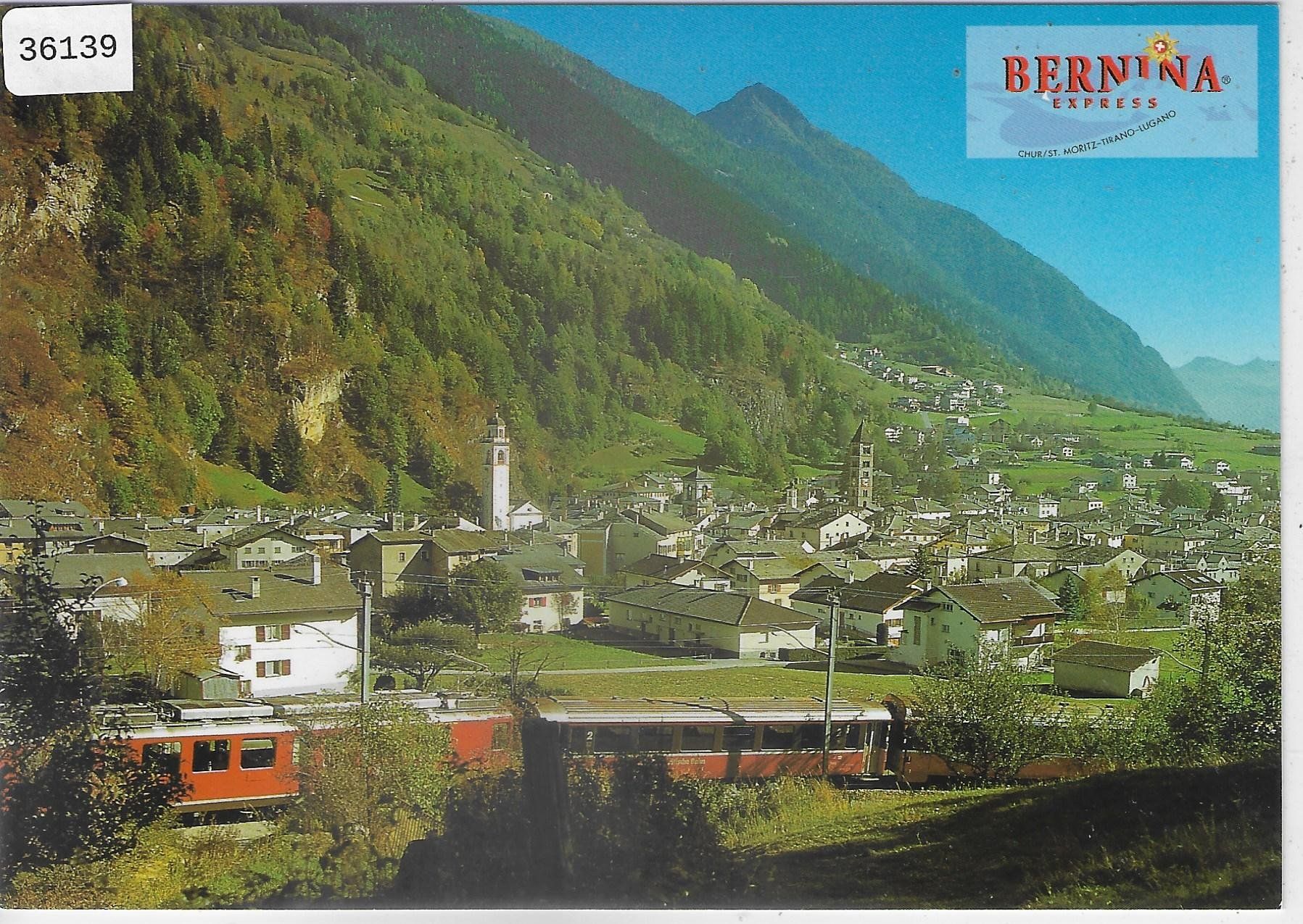 Cartoline postali: Bernina-Express - Poschiavo - Bahn Train – Usato da Ettingen venduto da Kartenplanet