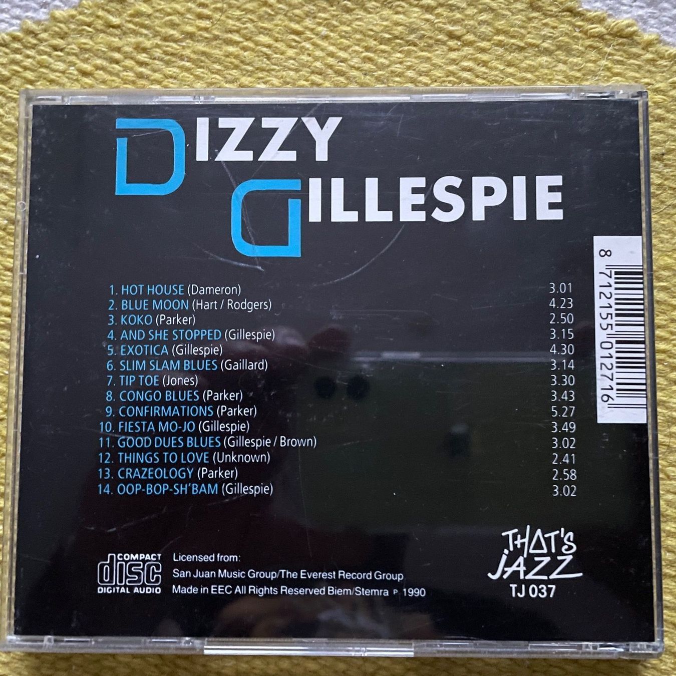 CD: DIZZY GILLESPIE-HOT HOUSE – Usato da Rorschacherberg venduto da CD-Roli 1