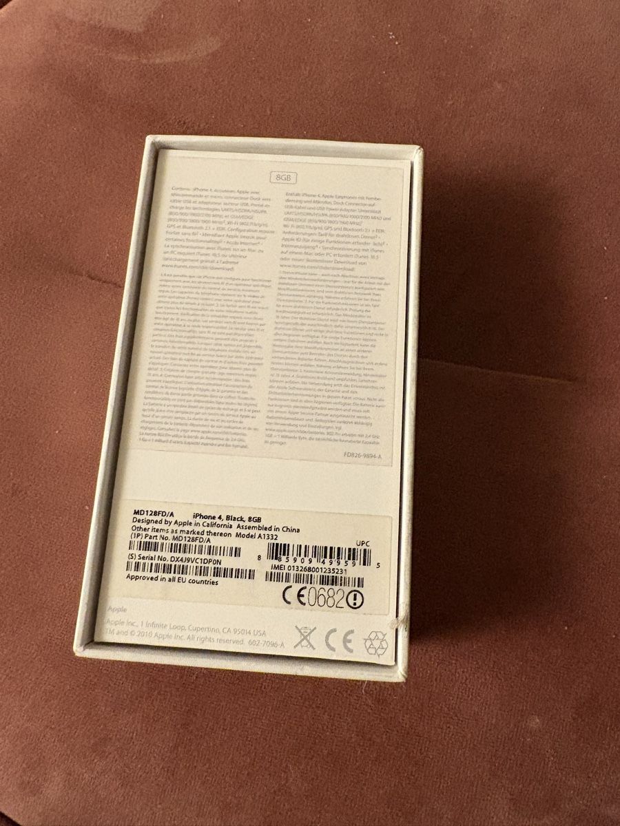 Apple Telefoni cellulari / Smartphones: Original iPhone 4 - Leere Originalverpackung/Box – Difettoso da Winterthur venduto da Teflonbrauer 2