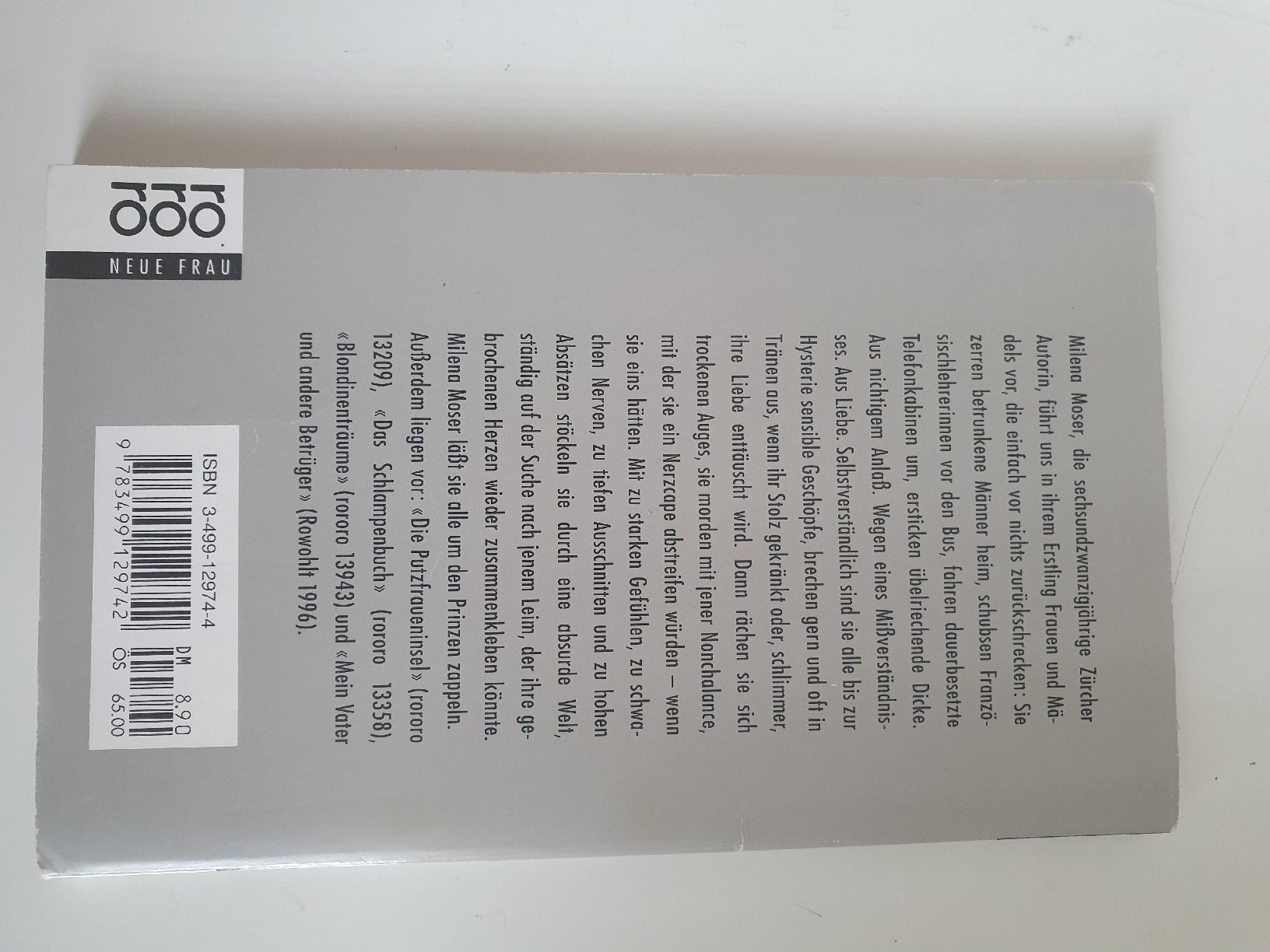Libri: Milena Moser: Gebrochene Herzen – Usato da Embrach venduto da mon_m5ws 1