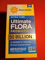 Ultimate Flora 50 Billion Probiotika - 60 Kapseln, Neu!