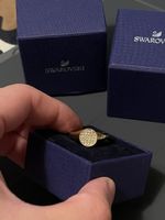 Swarovski Ring Gold/Weiss Top Zustand wie neu! Grösse 58