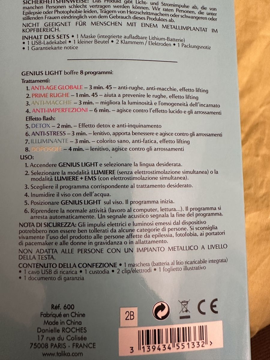Gesichtspflege: Talika Genius Light & Electro-Stimulaton – Neu (gemäss Beschreibung) aus St-Prex von boutique2505 4