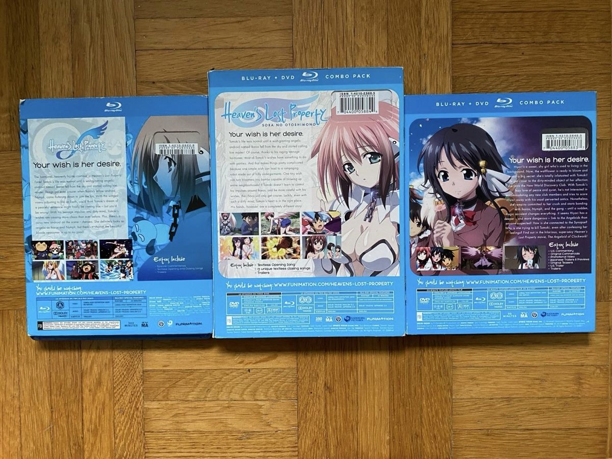 Tutti i DVDs: Heavens Lost Property Anime Bluray – Usato da Ringgenberg BE venduto da Republic_Of_Gamers 1