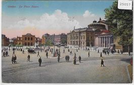 Geneve - La Place Neuve - animee
