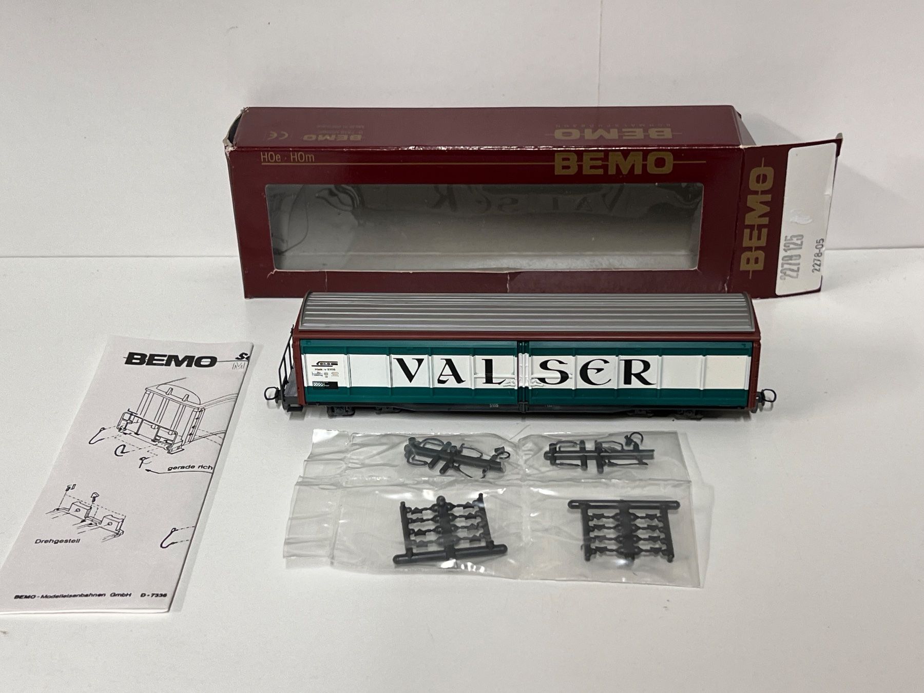 Bemo Modellini di ferrovie: Bemo RhB  Haik-v 5105 Valser – Nuovo (secondo la descrizione) da Neuenhof venduto da ludovicco