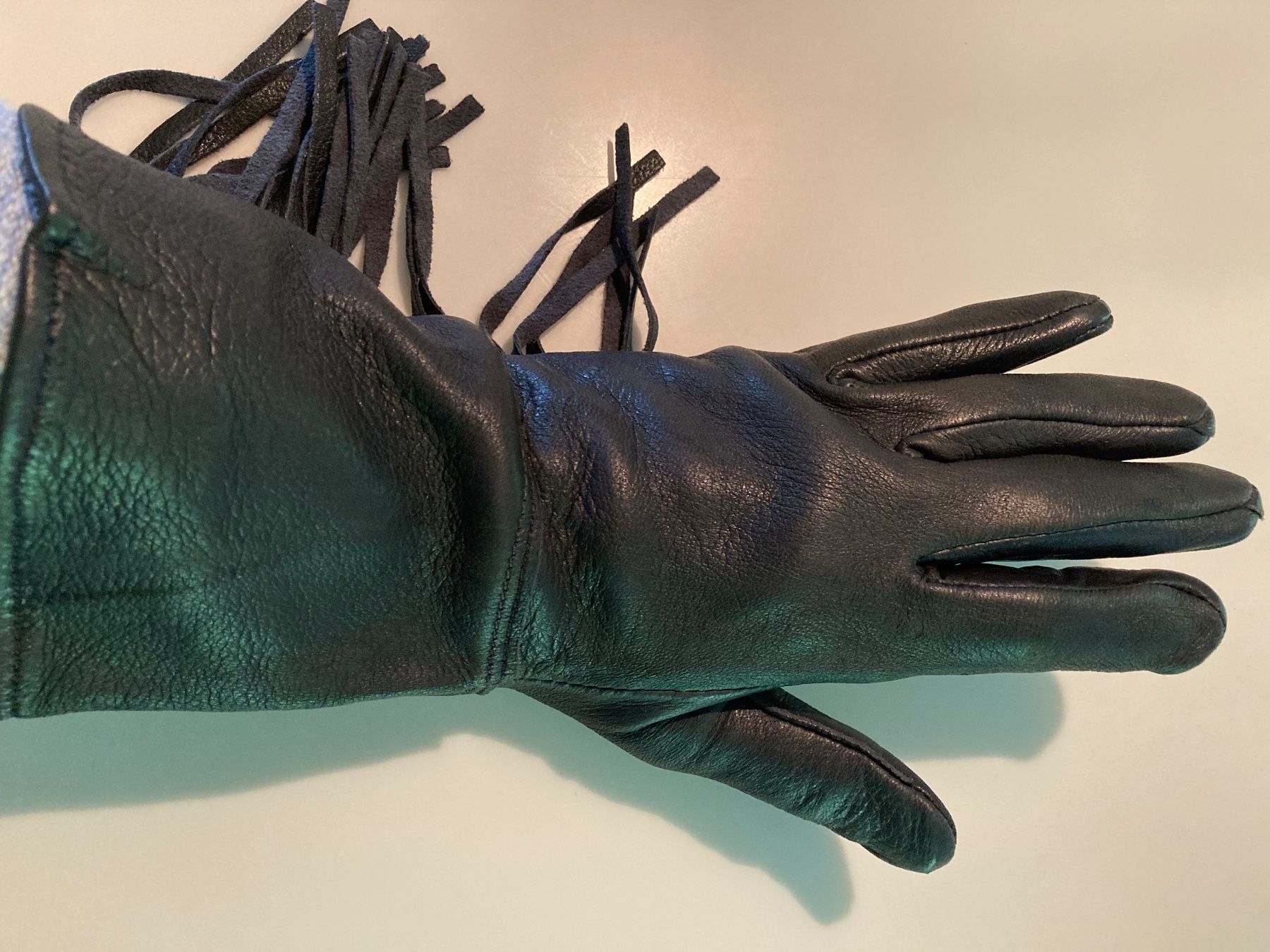 Guanti & manicotti: Western Lederhandschuhe/Gauntlet Glove – Usato da Winterthur venduto da wintidizi 5