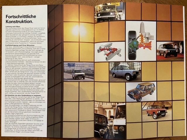 Land Rover Dokumente: RANGE ROVER ca 1983 Prospekt Schweiz brochure catalogue – Gebraucht aus Langenthal von Andreasdavidk 4