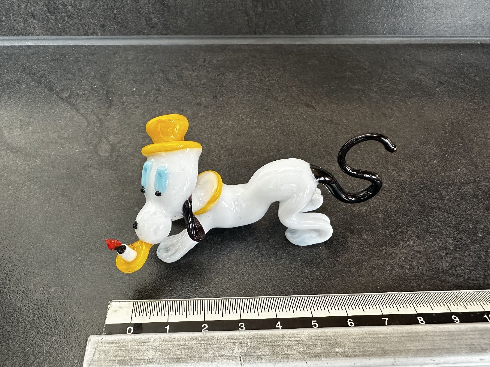 Statuette: Dekorative Glasfigur Pluto mit Kerze, Handarbeit, Top! – Nuovo (secondo la descrizione) da Kesswil venduto da mie_g89p 1
