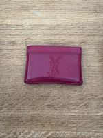 Saint Laurent Kartenetui Leder rot gebrauchter Zustand