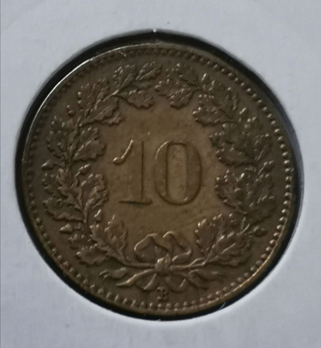 Tutti le monete: 10 Rappen 1919 Messing – Usato da Zürich venduto da turbopuz 1