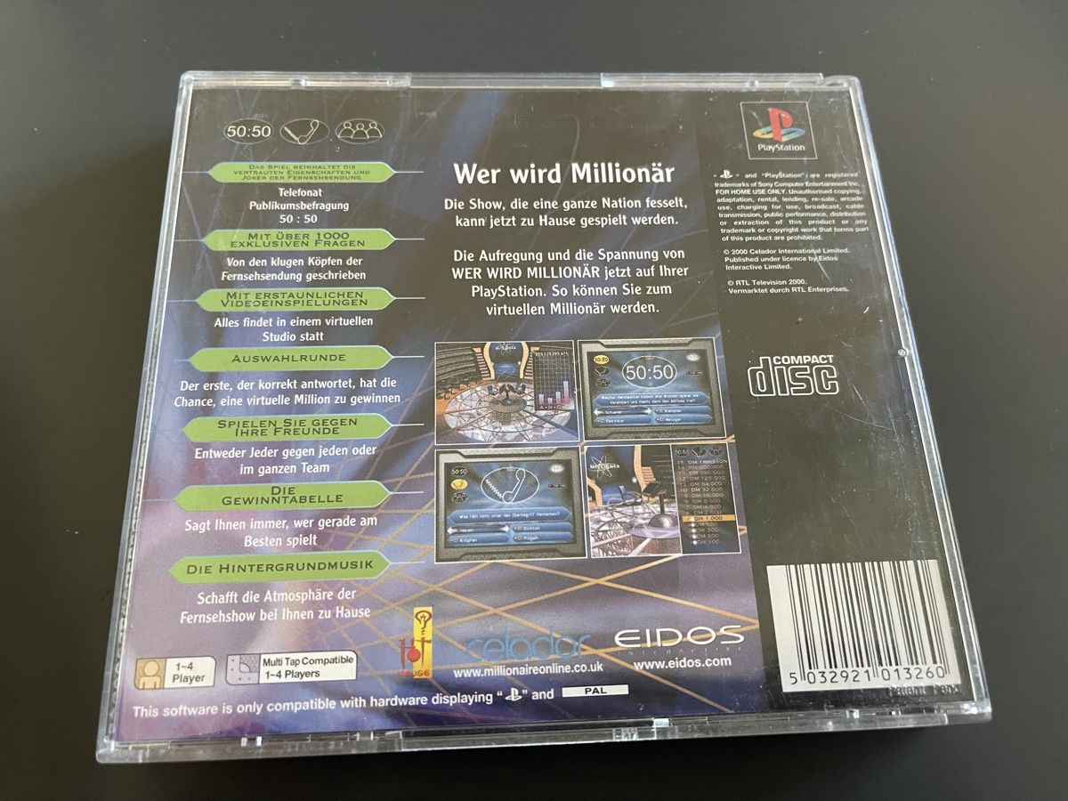 Sony Spiele: Wer wird Millionär? - Playstation 1 – Gebraucht aus Zuerich von Dorsi 1