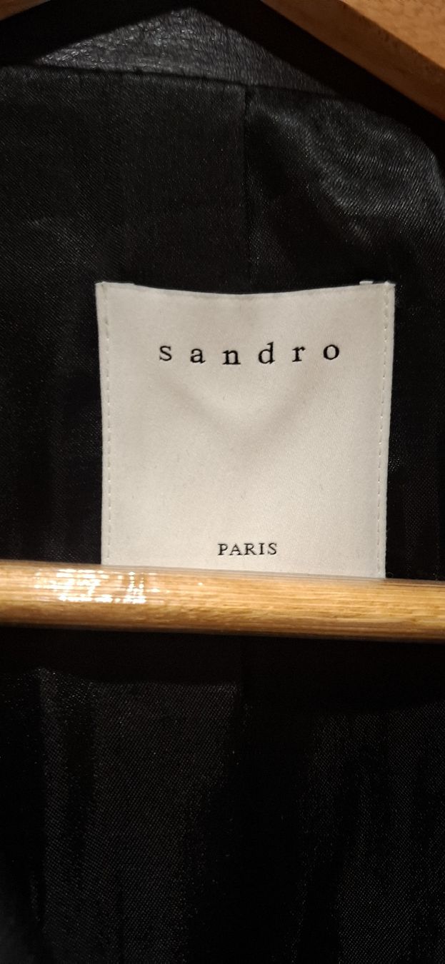 Sandro Jacken: Sandro Leather Jacket Black Size M Good Condition – Gebraucht aus Wallisellen von joe_w8ns 8