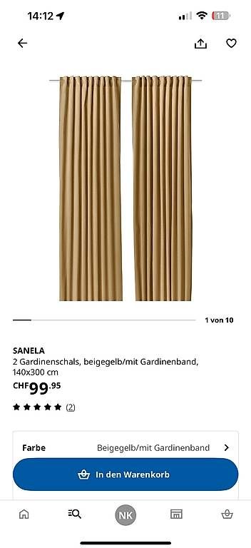 Tende: 4 Vorhänge abdunkelnd Ikea – Usato da Seuzach venduto da N.Klimsa 2