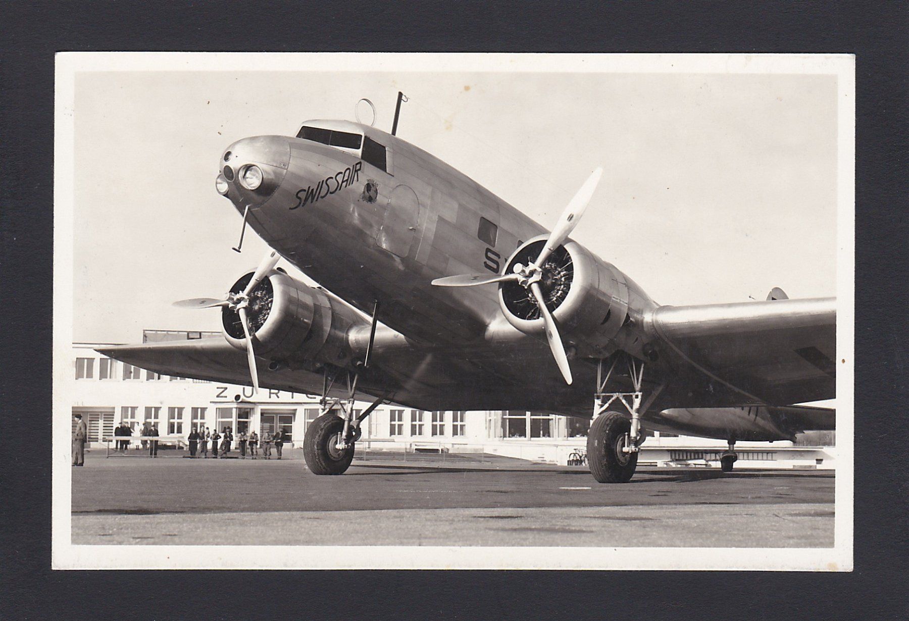 Cartoline postali: Grossflugzeug SWISSAIR Douglas D.C.2 – Usato da Reiden venduto da cinfis