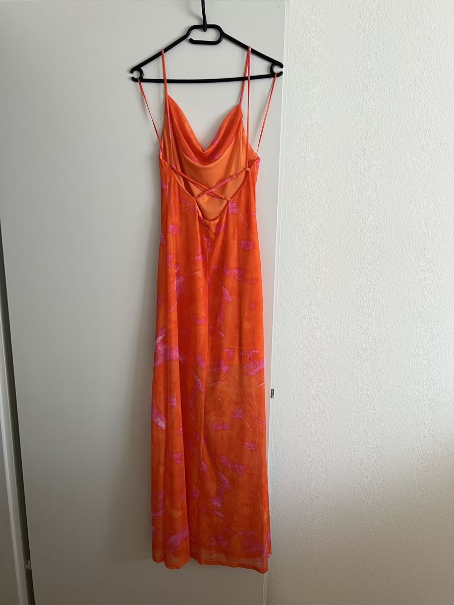 Kleider: langes Sommerkleid in orange - L – Neu (gemäss Beschreibung) aus Rothrist von FL_17 1