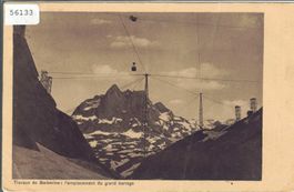 Travaux de Barberine l'emplacement du grand barrage