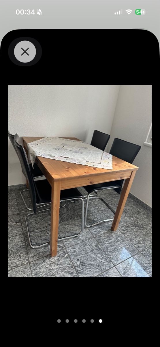 Pfister Chaises: 6 Frei-schwinger Stühle echtleder – D'occasion à Männedorf par Werniana 5