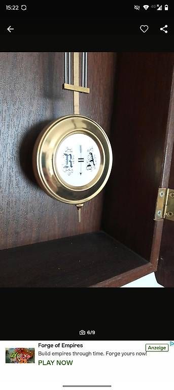 Orologi da terra & Orologi da parete: Antike Wand -/ Pendeluhr I. Schrenk – Usato da Therwil venduto da ast_56p6 1