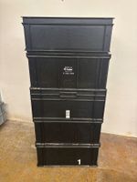 schwarze Raco Euroboxen 60 x 40 x 27 total 4 Stk.