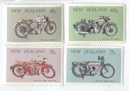 Briefmarken "Motorräder". Neuseeland.