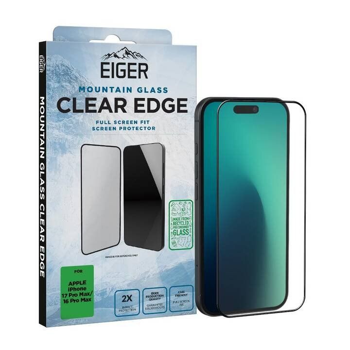 Retouches de peinture & films: EIGER Displayschutzglas Clear Edge iPhone 17 Pro Max, iPhone – Neuf avec emballage d'origine à Rohrbach par Emiflo