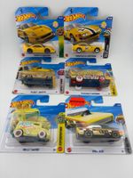 6 Hot Wheels GELB, Ferrari F40, Chevy, Plymouth Mix 81
