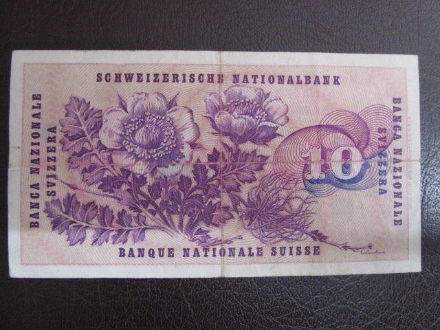 Banconote: 10er Banknote  Serie 99 M - 6. Januar 1977 – Usato da Luzern venduto da Horoskop1 2
