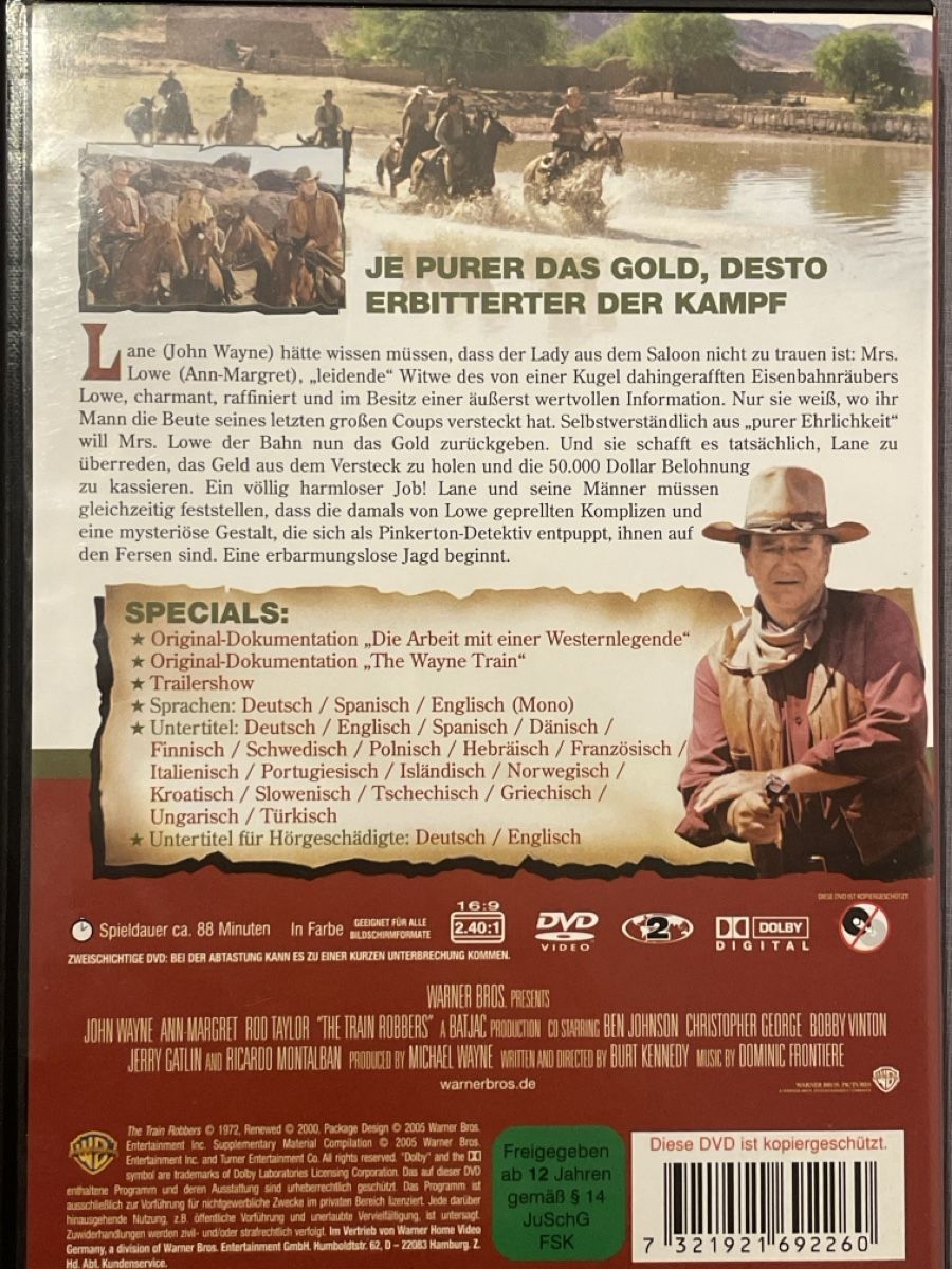 Tutti i DVDs: Dreckiges Gold (1973) John Wayne    selten! – Usato da Waldenburg venduto da Mimily33 1