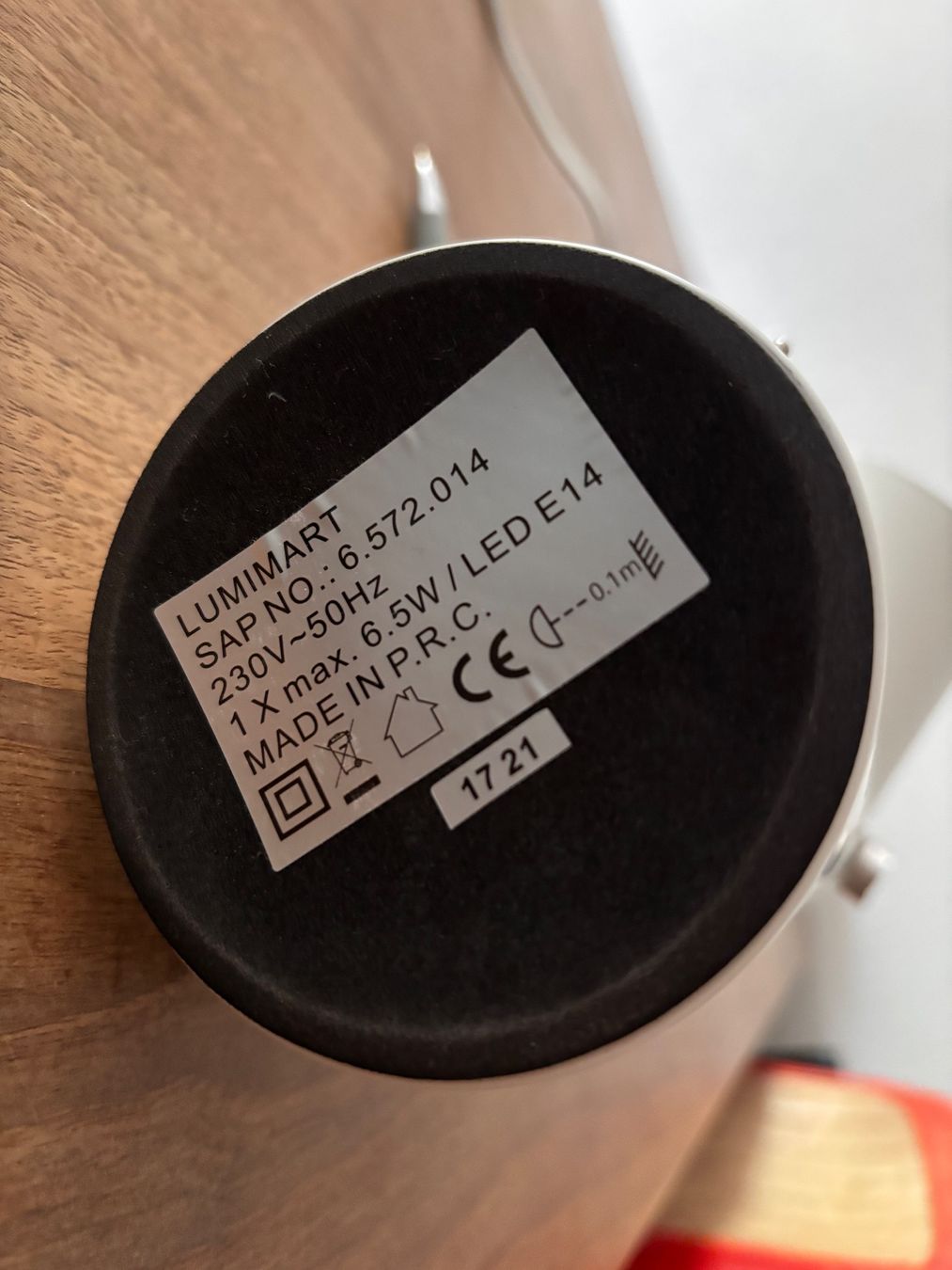 Lampade: Tischleuchte Lumimart weiss – Usato da Pratteln venduto da Rolex2023 2