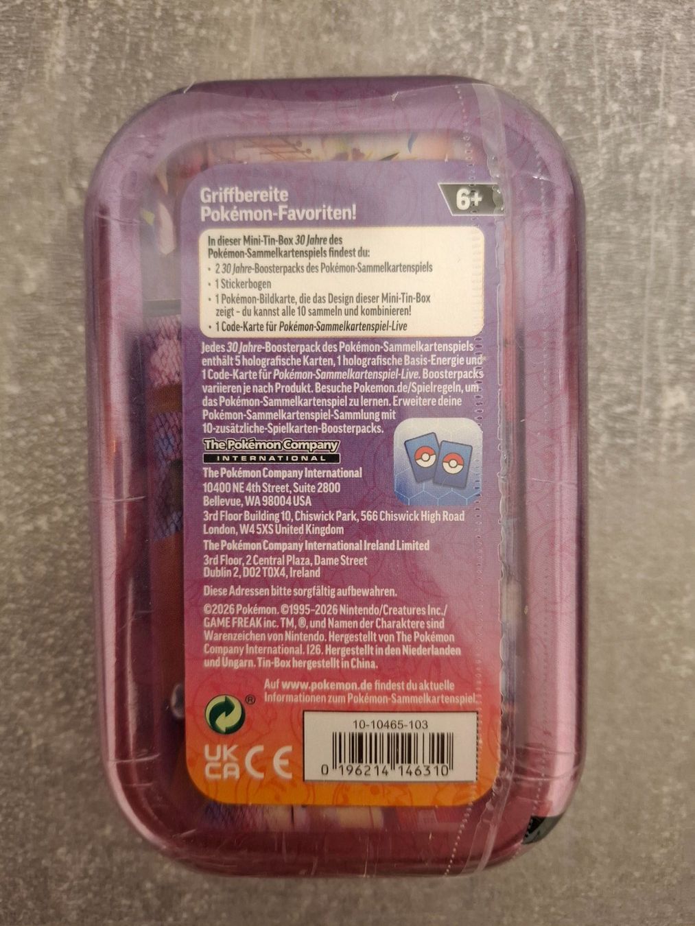Pokémon Sammelbilder & Trading cards: 30th Anniversary 30th Celebration Mini TIN -DE- – Neu und originalverpackt aus Winterthur von andrekeller95 1