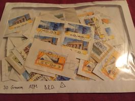 30 Gramm Automatenmarken Deutschland (B.R.D.) auf Papier