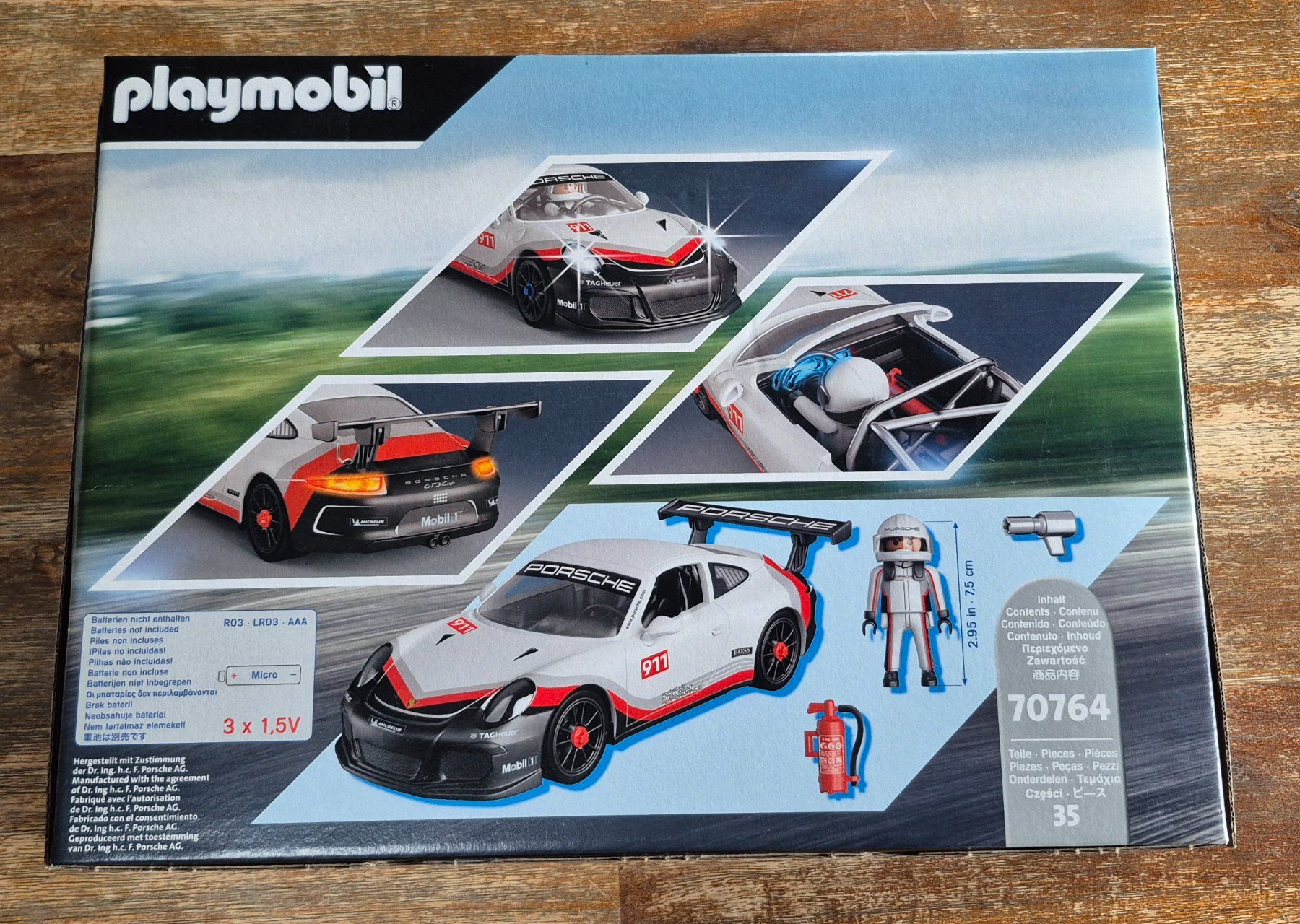 Jouet Porsche Gt3 Playmobil 70764 Porsche 911 GT3 Cup - Voiture De Course Avec Effets Sonores Et