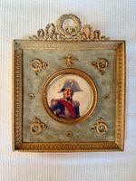 PP0033 Antiker Empire-Rahmen mit Porträtdruck um 1840