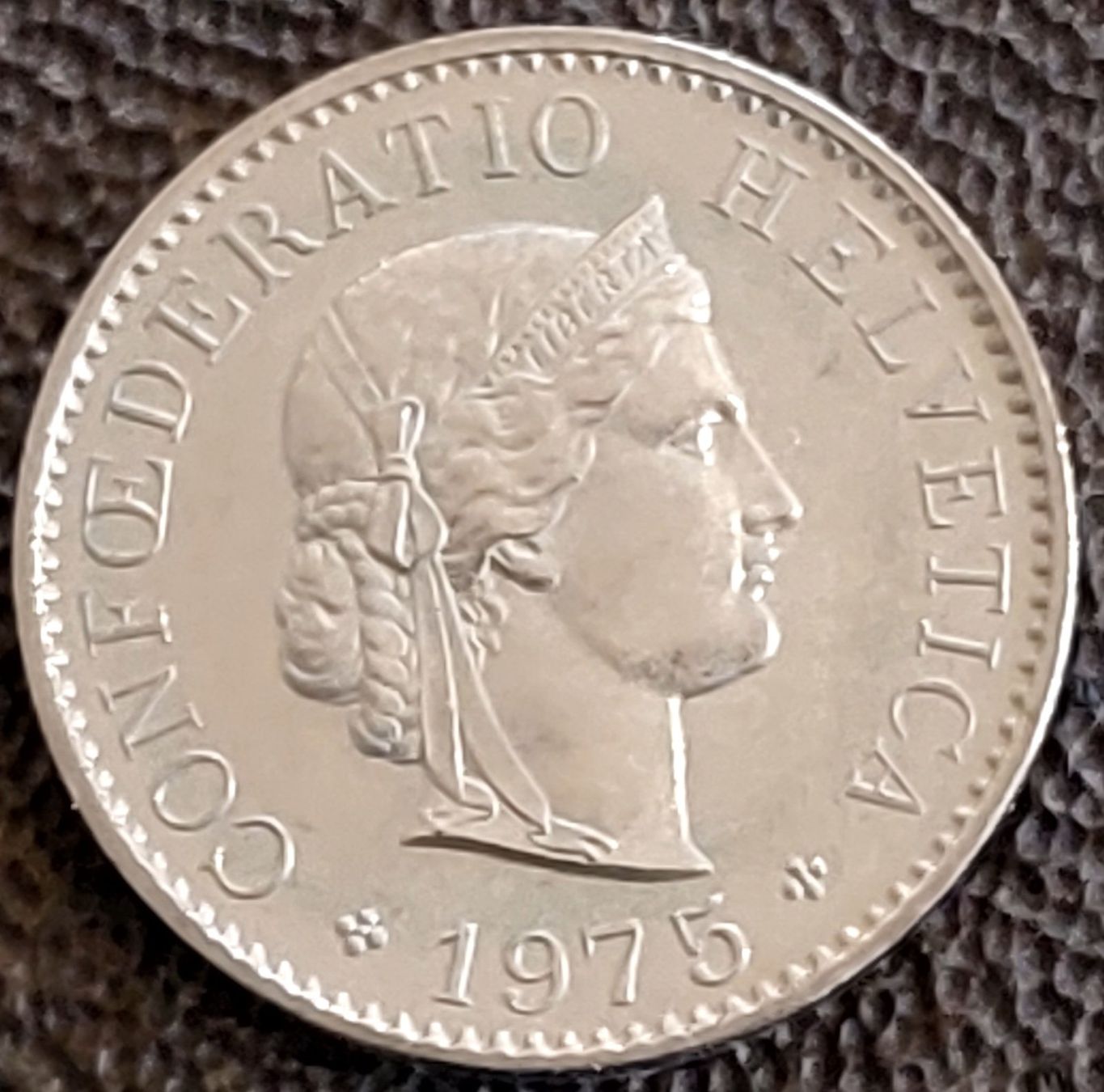 Alle Münzen: 5 Rappen 1975 stgl. / aus Münzsatz – Neu (gemäss Beschreibung) aus Arch von coinsandmore