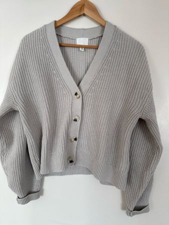 Gilet gris style oversize taille M