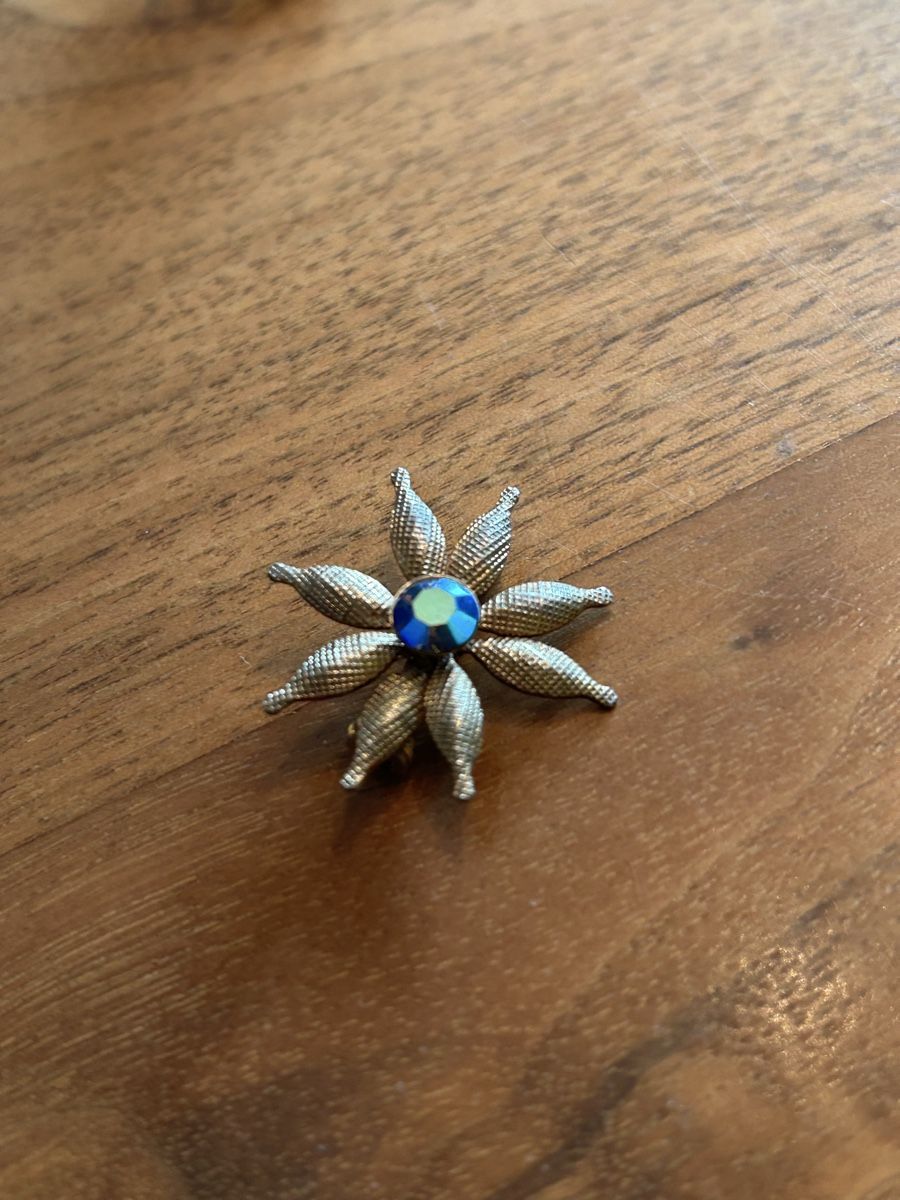 Spille & Fermagli: Sternblume mit Glitzerstein – Usato da Münsingen venduto da Beeruth