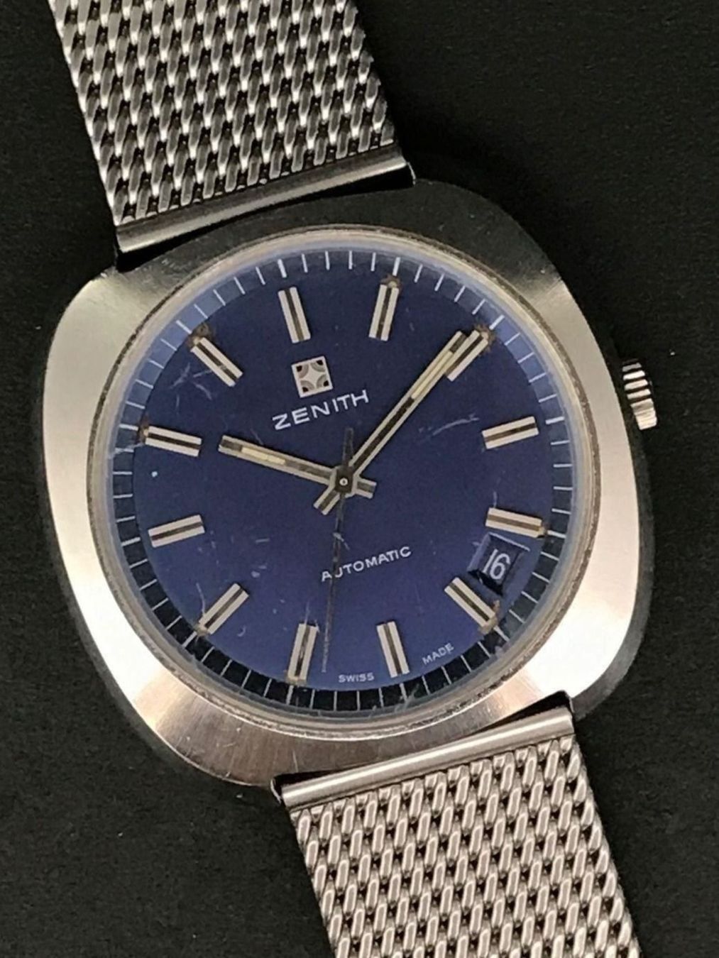 Zenith Orologi: Zénith Vintage Oversized Rare' Blue dial – Usato da Morges venduto da Audemars07 5