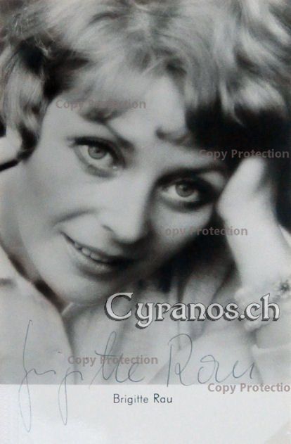 Brigitte Rau (1933-1979) Schauspielerin - Autogramm (Gebraucht) in ...