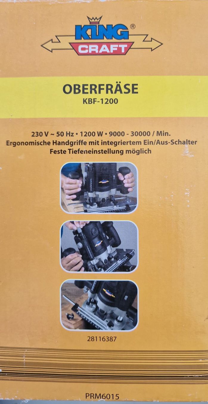 Toutes les machines: Oberfräse Kingkraft KBF - 1200 – Neuf (Voir description) à Niederuzwil par mchammer1 1