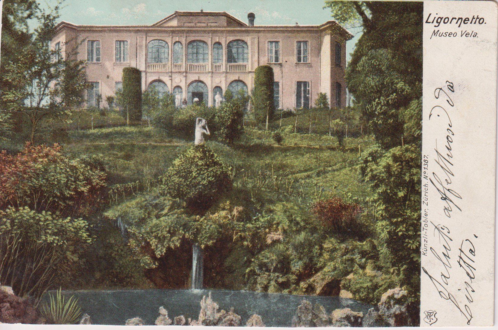 Ansichtskarten: AK Ligornetto Museo Vela, 1909 – Gebraucht aus Riva San Vitale von MAR-NAPO