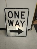 Verkehrsschild aus USA / ONE WAY